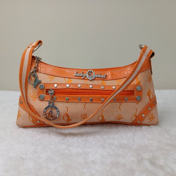 Baby Phat Handbags - Vintage Y2K Baby Phat Baguette Purse Orange